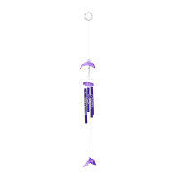 [Duola] Dolphin Creative CRYSTAL 4หลอดโลหะ windchime WIND CHIME Home Decor