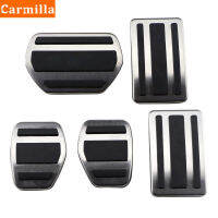 2021Carmilla Stainless Steel Car Gas Fuel Brake Pedal Cover Trim Non-Slip for Peugeot 508 for Citroen C5 2012 - 2014 C6 Accessories