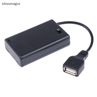 shounagui 3 * AAA กล่องแบตเตอรี่ที่มีพอร์ต USB สำหรับ Building Block LED Light Kit พร้อม Switch to