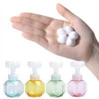 Flower Shape Foam Foaming Pump Soap Dispenser Bottles Pump Empty Shower Gel Hand Pump Refillable Soap Bottles 300ml Travel Size Bottles Containers Tra