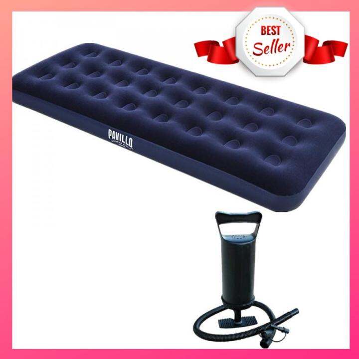best way inflatable single air bed with manual air pump Lazada PH