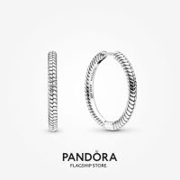 Official Store Pandora Moments Charm Hoop Earrings