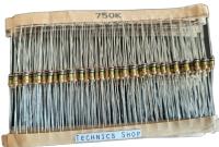 ตัวต้านทาน 750 Kโอห์ม 1/4W จำนวน 20 ตัว Resistor 750 KOhm 20 pcs.