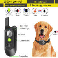 Electric Eog Training Collar With Voice Command Buzzing Vibration 800M Remote Control Collar Rechargeable Waterproof Dog