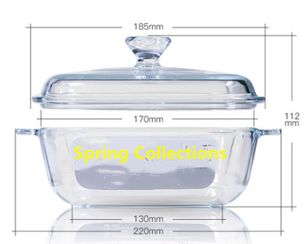 8001200ml-heat-resistant-tempered-glass-bowl-household-transparent-microwave-oven-with-lid-double-ears-steaming-soup-bowl