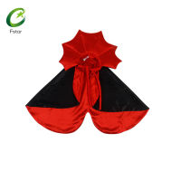 【FStar ?】 Vampire Cape Cloak Halloween Costumes Outfit 29-35cm Neck Circumference Pet Dress Up Party Props Accessories For Cats Dogs