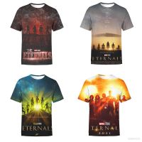 Eternals เสื้อยืดแขนสั้นที่มีคุณภาพสูงท็อปส์ลำลอง Uniex มหัศจรรย์ฮีโร่เสื้อทีของขวัญวันเกิด S-3XL