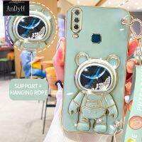 AnDyH Casing For Vivo Y17 Y15 Y12 Y12i Y11 2019 V1904A V19047 1940 1904 Phone Case Cute 3D Starry Sky Astronaut Desk Holder with lanyard