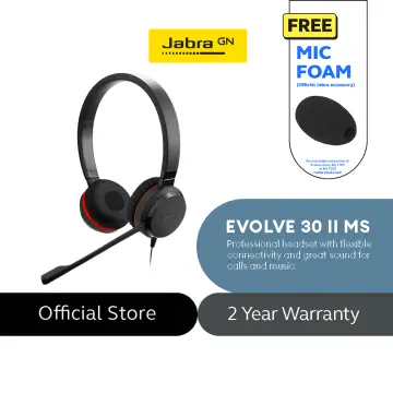 Jabra Evolve 30 II MS stereo - headset - 5399-823-309 - Wired Headsets 