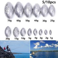 INSUFFICIENCY68IN9 5/10ชิ้นแบบกลมที่เสริมน้ำหนักน้ำหนักเหยื่อตกปลาทรงลูกมะกอกตะกั่วตกพร้อมขั้วต่อแบบตะขอปลั๊กพลาสติก