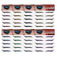 Stick On Glitter Eyeliner Sparkle Instant Self-Adhesive Eyeliner Stencil 5 Pairs Sticker Eyeliner Tool Makeup Eyeliner Stickers Winged Eyeliner Stencil for Party Eye Makeup Tool everybody