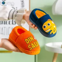 Kids Slippers for Toddler Boys Indoor Shoes Baby Girl Fur Slides Cotton Flip Flop Warm Winter House Children Slipper Miaoyoutong