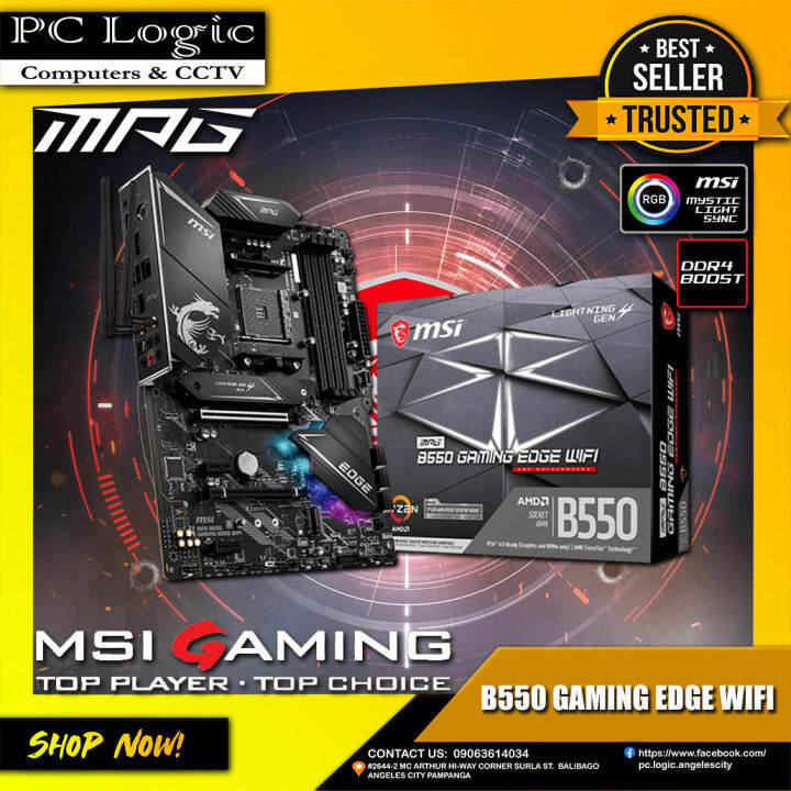 MSI MPG B550 Gaming Edge Wifi Motherboards Lazada PH