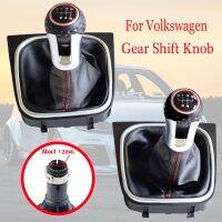 Gear Shift Knob Gaiter Boot Leather Cover Case Collar For Volkswagen Golf 6 MK6 GTI GTD R20 2009-2013 Manual 5/6 Speed