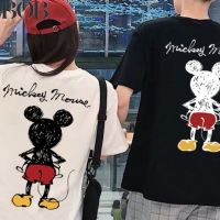 BOB Short sleeve T-shirt printed Mickey cotton loose fit for Men and women