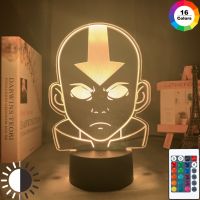 ❈ Acrylic Led Night Light Avatar The Last Airbender for Kids Child Bedroom Decor Nightlight The Legend of Aang Figure Desk 3d Lamp