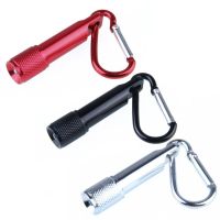 Mini Portable LED Keychain Flashlight with Hanging Buckle Aluminum Super Bright Pocket Camping Keyring Torch Lamp Light