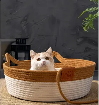 Handmade Grass Cat Nest Pet Nest Cat Bed Pet Straw Bed Kitten Cat