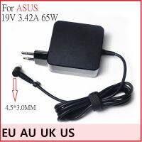 19V 3.42A 4.5x3 0อะแดปเตอร์ AC มมแล็ปท็อปที่ชาร์จสำหรับ Asus X755J UX481 UX481FL UX480 UX480FD UX480F P553UJ P553UA PU301LA P500CA