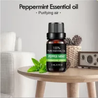 Peppermint Field Mask Drop น้ำมันหอมระเหย Peppermint Essential Oil 100% Pure & Therapeutic Grade, กลิ่นเปปเปอร์มินท์ เพื่อผ่อนคลายความเครียด สบายอารมณ์
