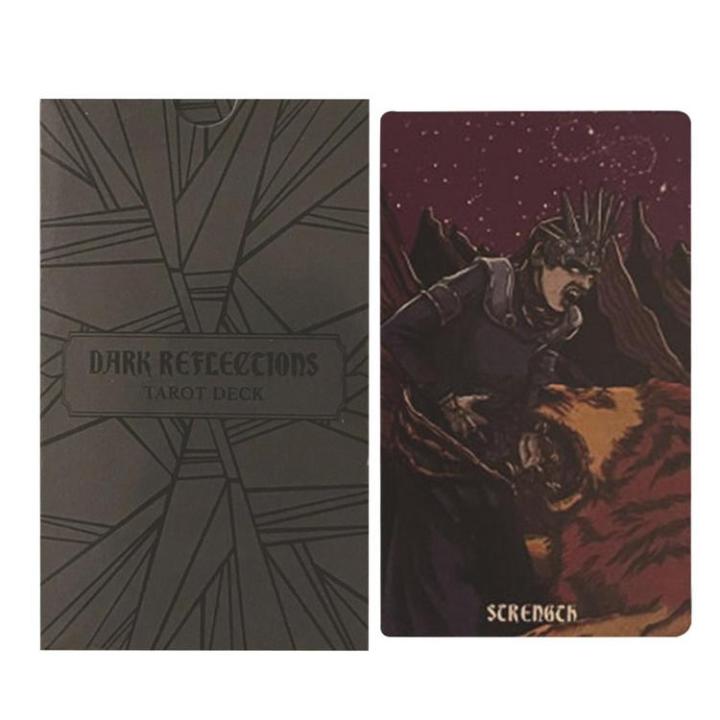 tarot-cards-oracle-cards-80-card-dark-reflections-portable-psychological-deck-mysterious-divination-card-game-divination-tools-forceful