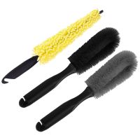 Car Rim Scrubber Wheel Brush Tire Cleaning Brush Tool Cleaner Duster Handle Motorcycle Truck Wheel Car Grooming Brush car wash