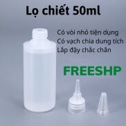 Nhập RS0822 giảm 30k cho đơn 99kLọ Chiết Mực Mỹ Phẩm Lọ Có Vòi Nhỏ 50ml