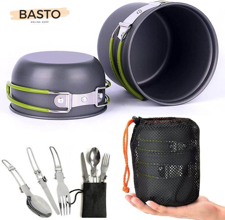 Ciotola Titanio Campeggio 0.8mm - Set Cucina Outdoor 800ml Con Retina Trasporto - Foto 8