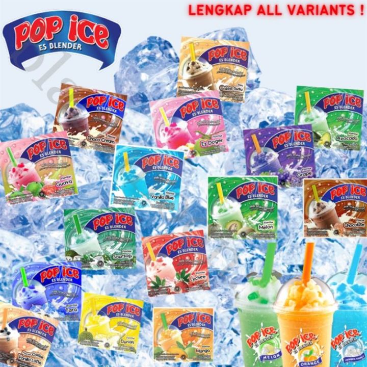 Pop Ice Renceng All Varian Isi Sachet Es Blender Renteng Lazada Indonesia