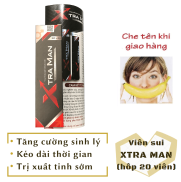 Viên sủi XTRAMAN cao cấp tăng cường sinh lý nam mạnh mẽ hộp 20 viên - hàng