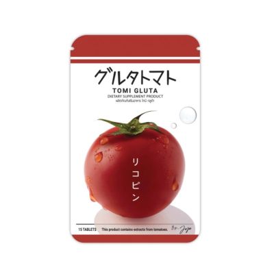 1 แถม 1 ‼️ โทมิ กลูต้า มะเขือเทศอัดเม็ด เคี้ยวได้ Tomi Gluta Tomato