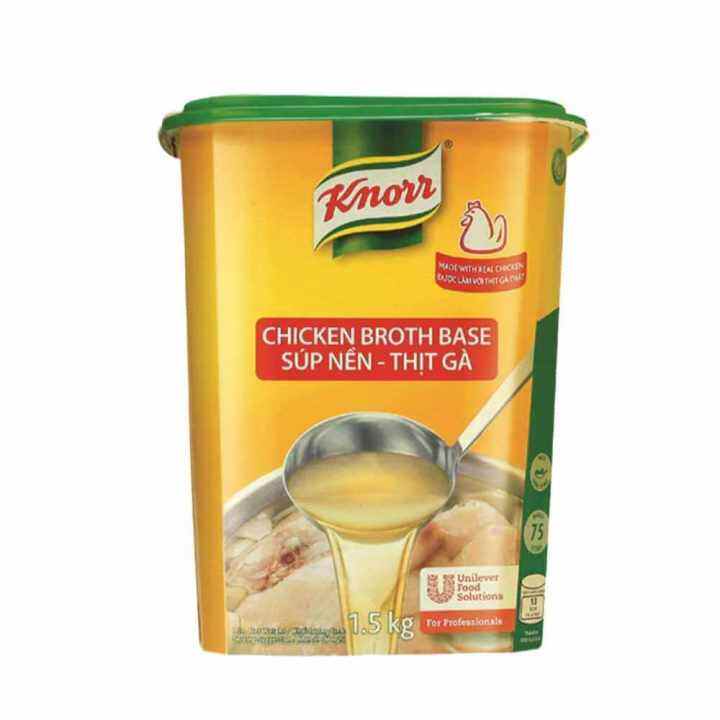 Súp Nền Thịt Gà Knorr 1.5kg/ Unilever Knorr Chicken Broth Base Chính