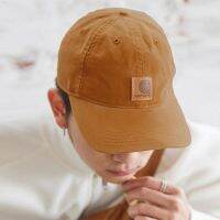 Carhartt หมวกเบสบอลกันแดดเสื่อปิกนิกกันน้ำลำลองสำหรับคู่รักหมวกแก๊ปโผล่เข้ากับทุกชุดหมวกสีกากีสำหรับผู้หญิงแบบนานาชาติ