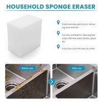 Cleaning Sponges Eraser, Household Sponge Eraser Cleaner Foam Cleaning for Kitchen, Furniture, Car, Leathe (50 Pack)