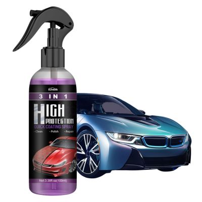 【CC】✴✶  3 In 1 Car Spray 30ml/100ml Polishing Spraying Wax Paint Scratch Repair Remover