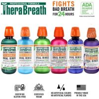 น้ำยาบ้วนปาก ของแท้ นำเข้าจาก??TheraBreath, Fresh Breath, Oral Rinse, Mild Mint, 16 fl oz (473 ml) มีสินค้าพร้อมส่ง