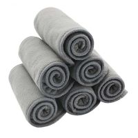 HappyFlute Bamboo Charcoal Inserts Baby Nappy Inserts Diaper liner 10pcs Packing 2layers microfiber +2 layers Microfiber insert