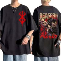 Berserk เสื้อยืดลำลองในฤดูร้อนแบบแฟชั่น Harajuku อะนิเมะ Guts ตาแขนสั้นผู้ชายผู้หญิงS-5XL