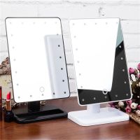 [COD] light-emitting mirror makeup bathroom led desktop 20LED smart with light