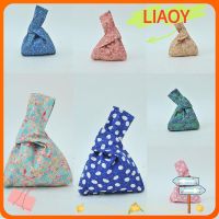 LIAOY Wristlets Wrist Canvas Tote Knot Pattern for Wife Change Purse Inspired Cotton Sleeve/Multicolor