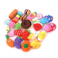 【CW】 Stuffed Dog Squeaker Squeaky for Chew Sound Fruits Vegetables Donut Banana Elephant Pig Supplies