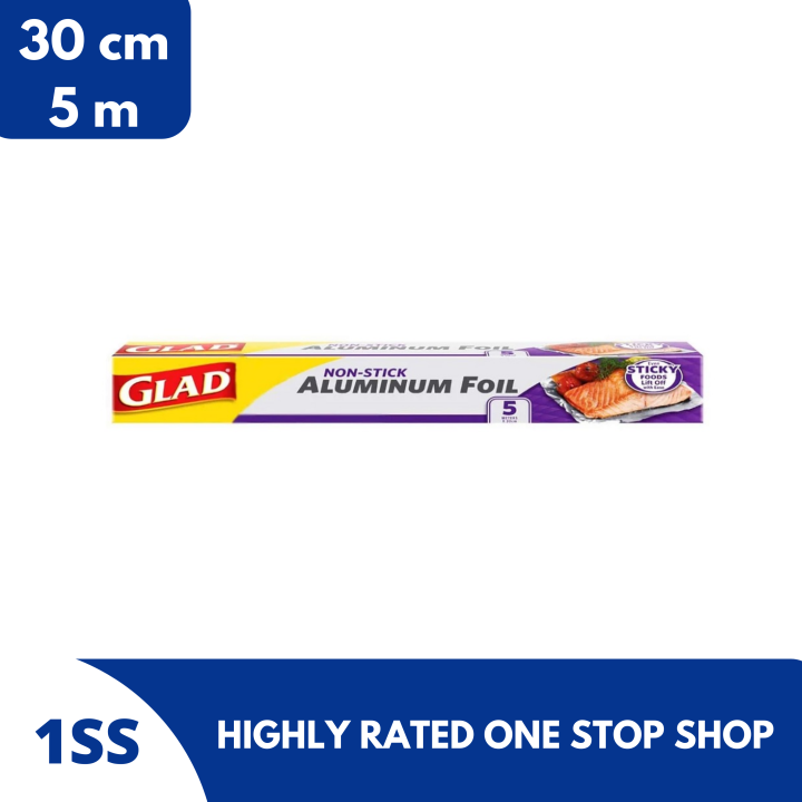 Glad NonStick Aluminum Foil, 30cm x 5m Lazada PH