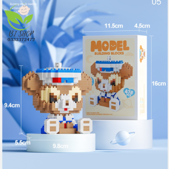 Đồ chơi lego 3d lắp ráp mô hình nhân vật hoạt hình - ảnh sản phẩm 5