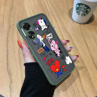 เคสสำหรับ OPPO A78 4G กันกระแทกน่ารักการ์ตูนพื้นสีขาวโปร่งใสเคสใส่โทรศัพท์คลุมทั้งหมดเคสปกป้องกล้อง