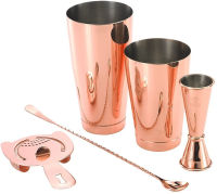 ชุดค็อกเทล Barfly, พื้นฐาน 4 ชิ้น, Copper Copper Basic