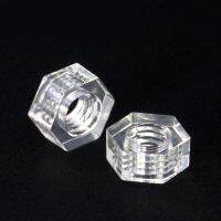 Transparent Nut Polycarbonate Hex Nut Plastic Hexagon Nuts PC nut M3 M4 M5 M6