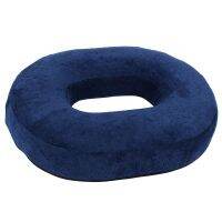 Memory Sponge Ring Cushion Car Seat Donut Support Travel Navy blue