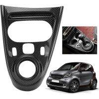 Car Gear Shift Panel Cover Trim for Benz Smart Fortwo/Forfour 453 2015-2021 Accessories ,ABS Carbon Fiber