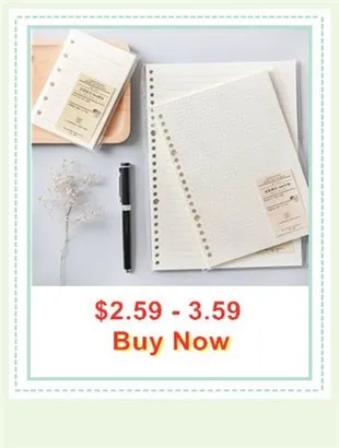 Today Ruler A5 A6 A7 Frosted Planner Agenda for 6 Holes Loose Leaf Spiral  Notebook Organizer