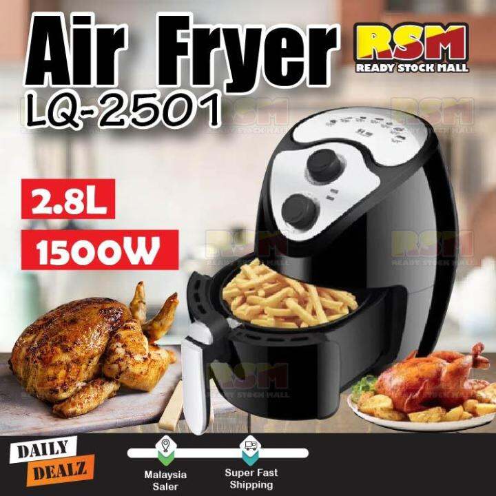LQ2501 Electric Air Fryer Healthy Fried Food Oil Free 2.8L 1500W Lazada